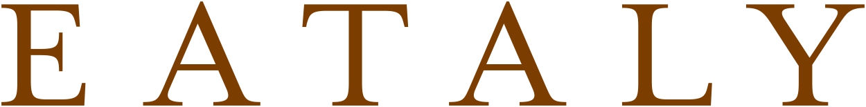 logo Eataly senza mezzaluna_page-0001 (3) Logo Eataly: scritta elegante in maiuscolo color marrone su fondo bianco.