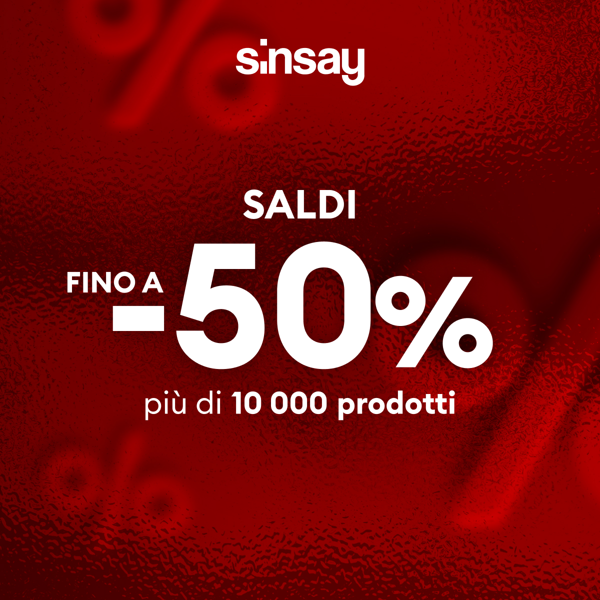 immagine saldi 50% sinsay