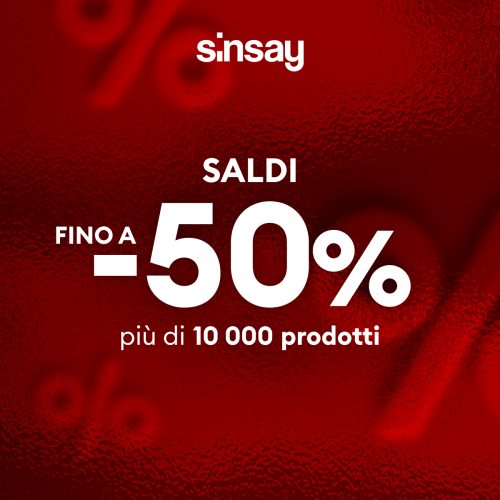 immagine saldi 50% sinsay