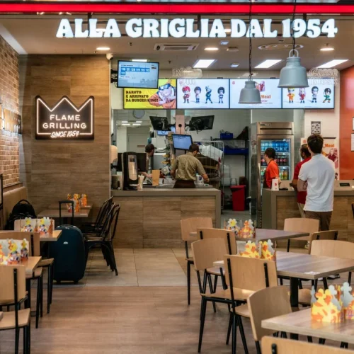 negozio burger king centro commerciale lingotto