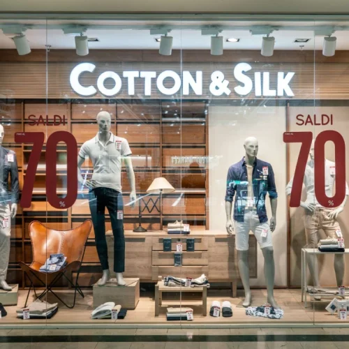 negozio cotton silk centro commerciale lingotto